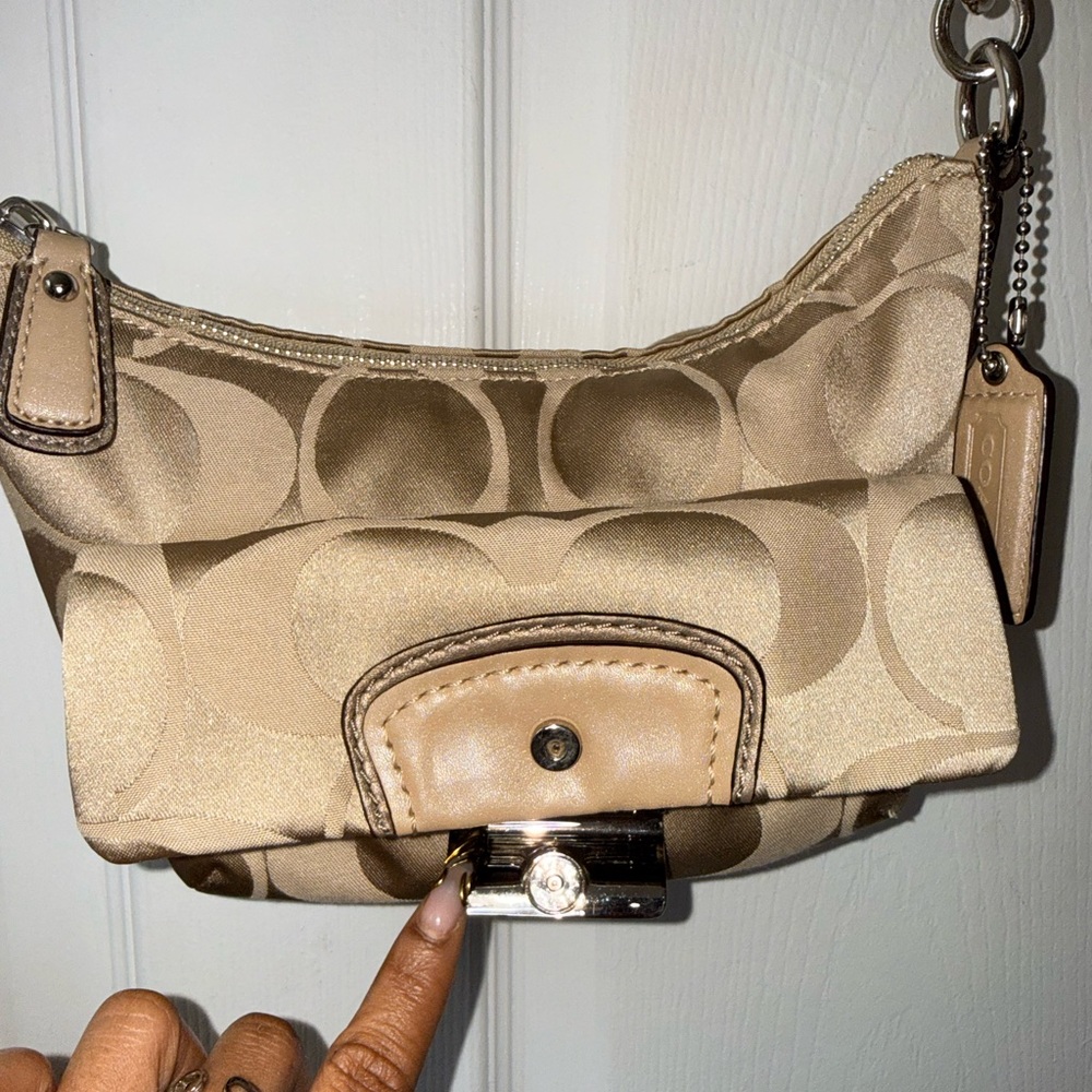 NWOT - Coach Kristin Signature Pleated Flap Crossbody Bag - Picture 4 of 14